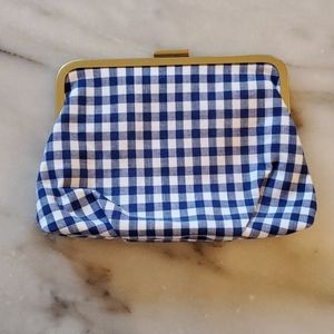 Brand new Jcrew gingham clutch